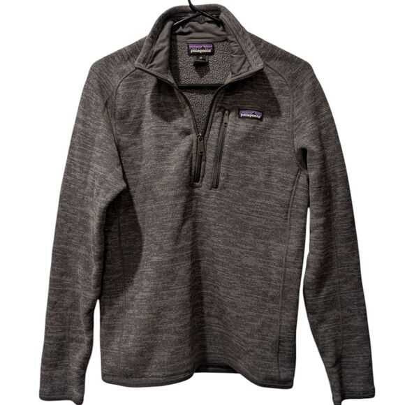 Patagonia 25522 Better Sweater 1/4 Zip Men's XS Charcoal Grey - Picture 2 of 7